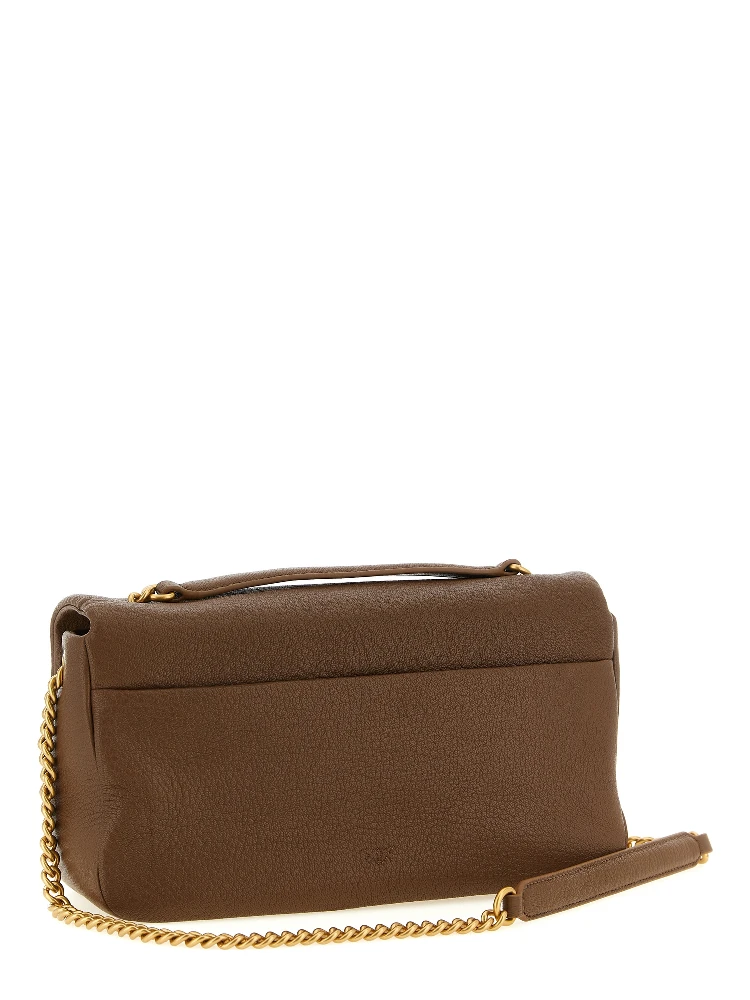 Brown Lamb Leather Shoulder Bag alternative