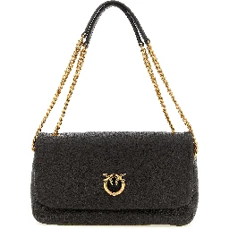 Brown Lamb Leather Shoulder Bag
