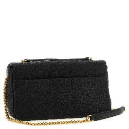 Black Lamb Leather Shoulder Bag