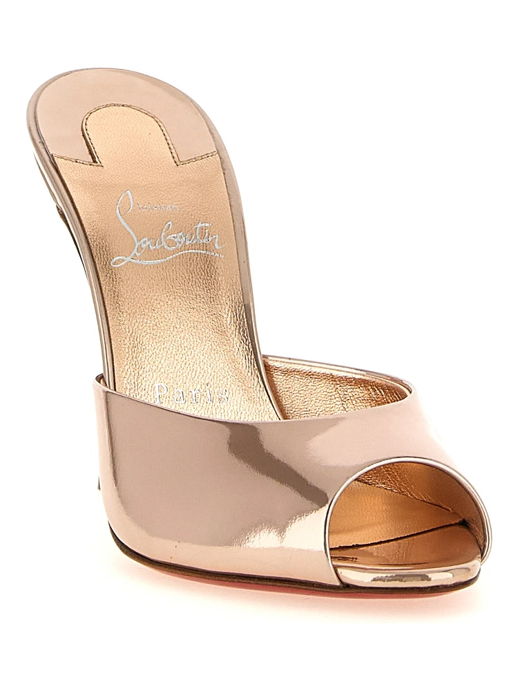 Gold Calfskin Stiletto Heel Sandals alternative