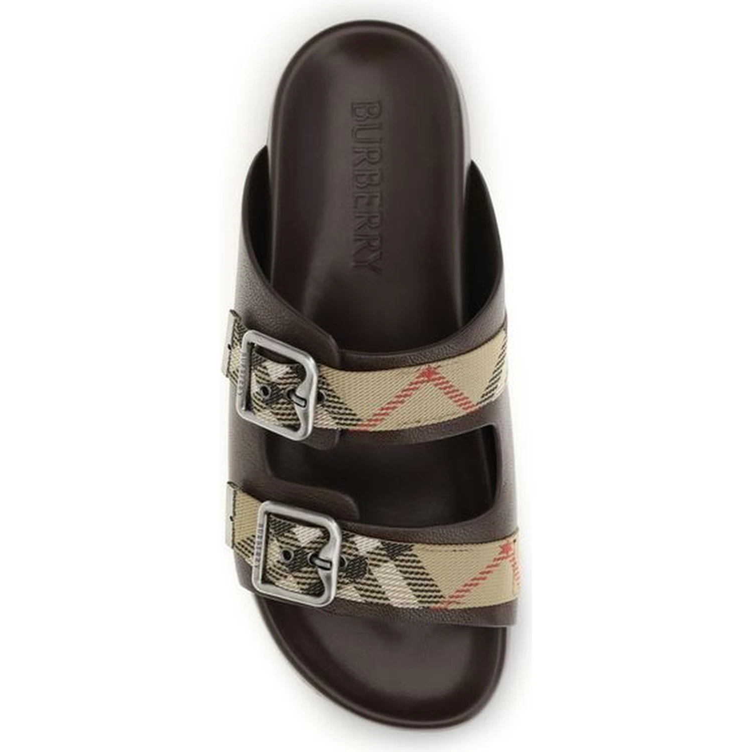 Brown Goatskin Flat Sandals
