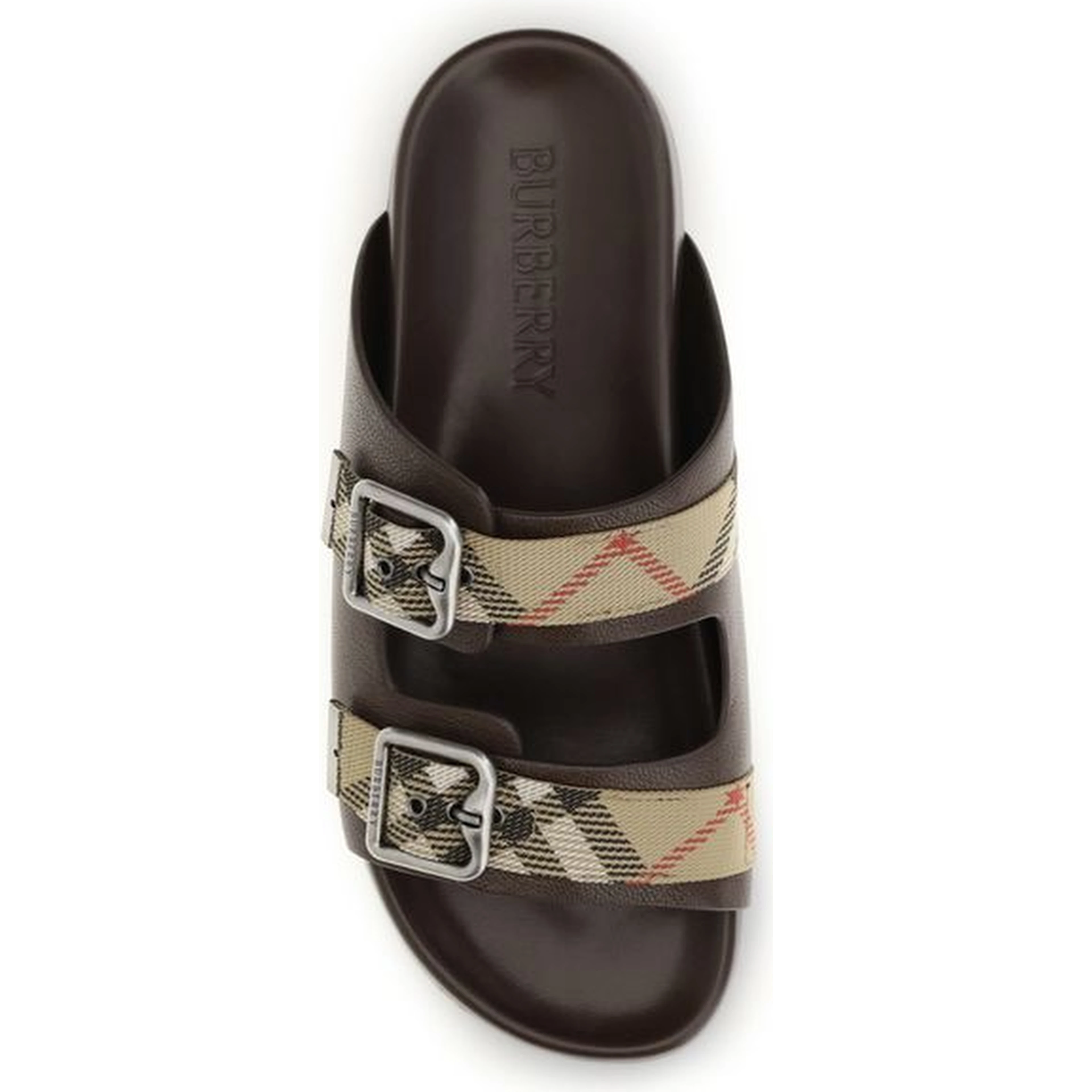 Brown Goatskin Flat Sandals