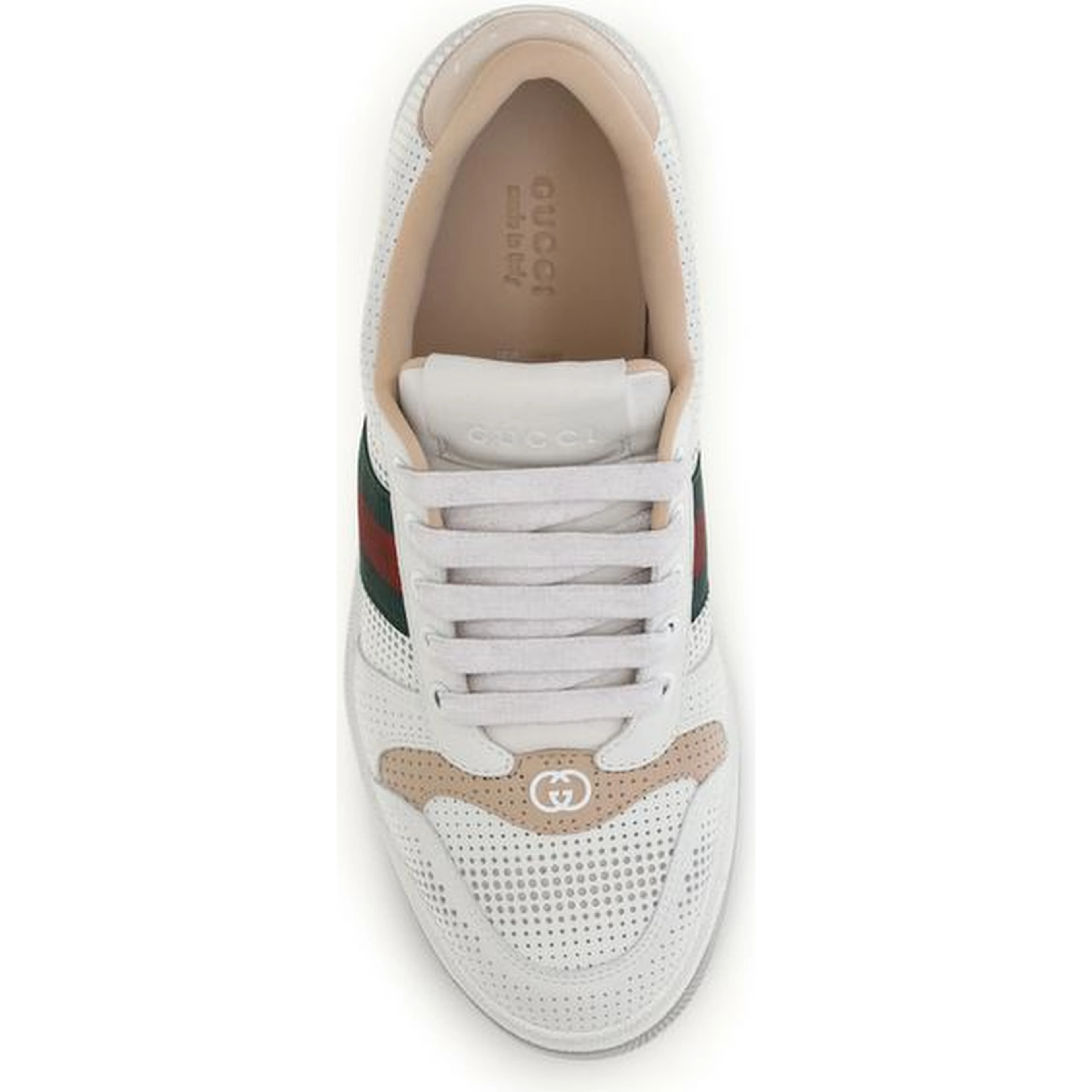 White Calf Leather Bos Taurus Athletic Sneakers