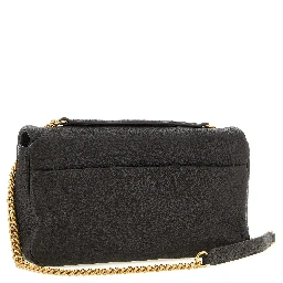 Brown Lamb Leather Shoulder Bag