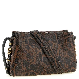 Brown Calfskin Crossbody Bag