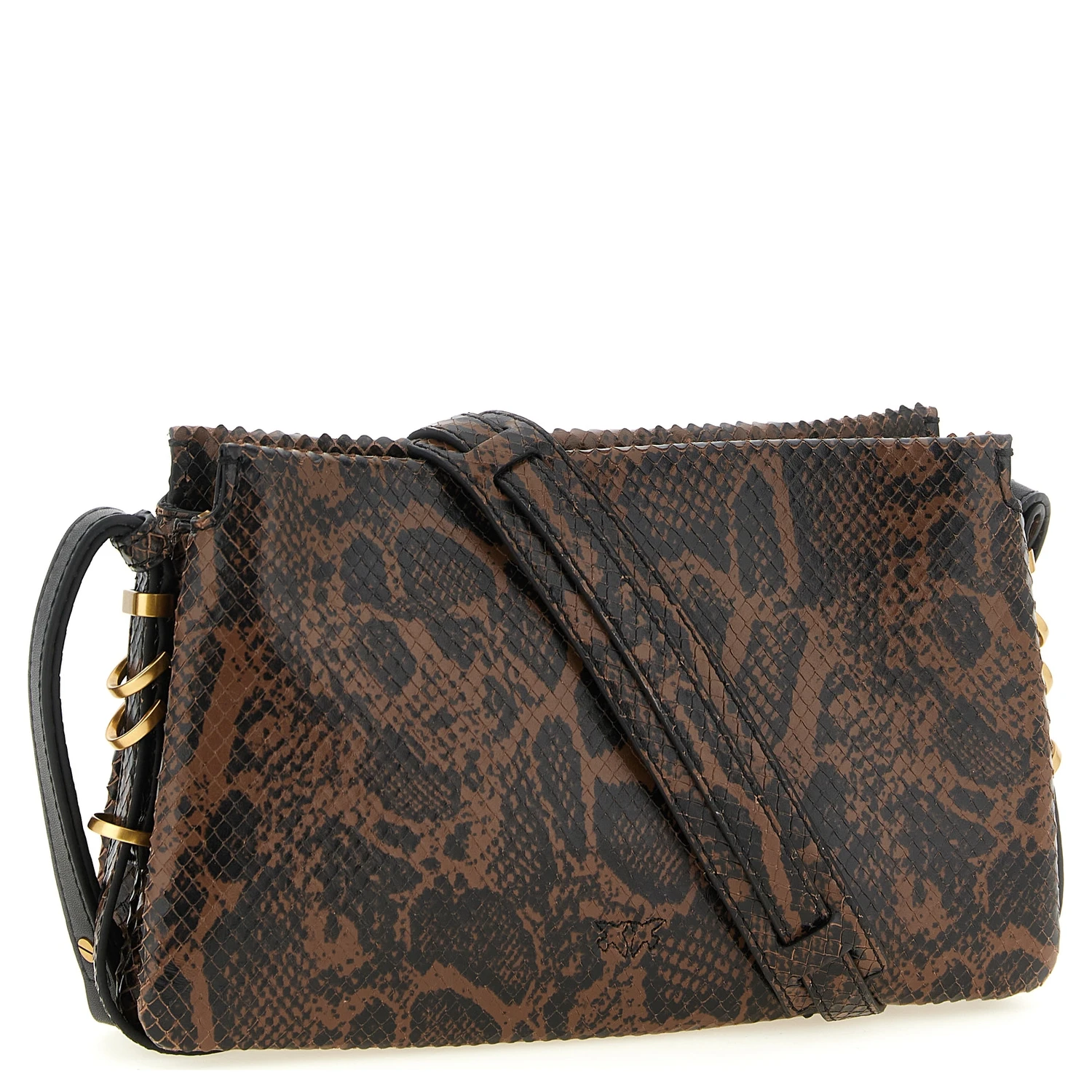 Brown Calfskin Crossbody Bag