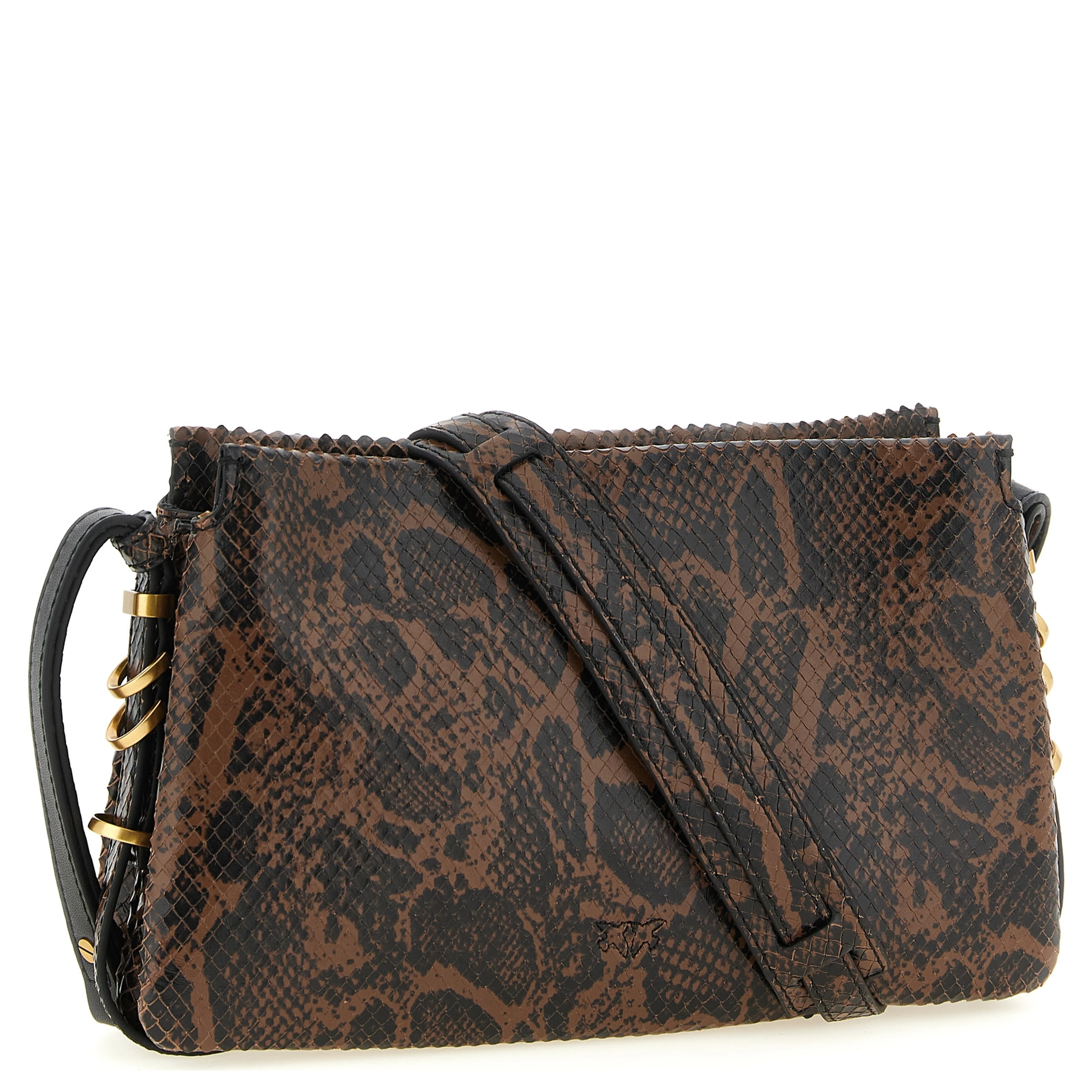 Brown Calfskin Crossbody Bag