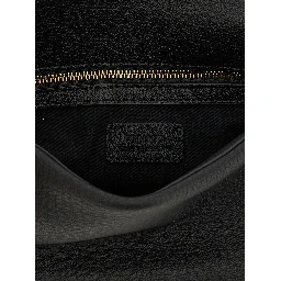 Black Lamb Leather Shoulder Bag