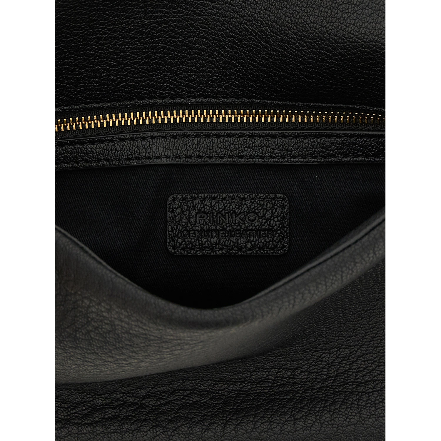 Black Lamb Leather Shoulder Bag