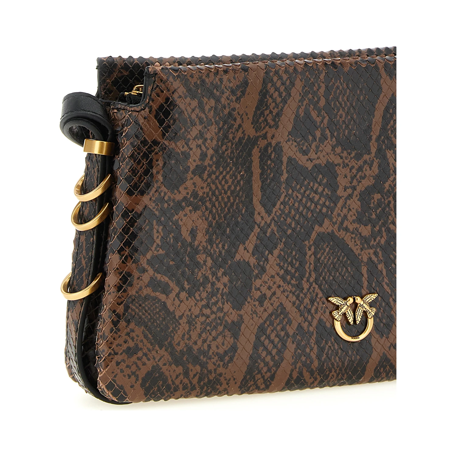 Brown Calfskin Crossbody Bag