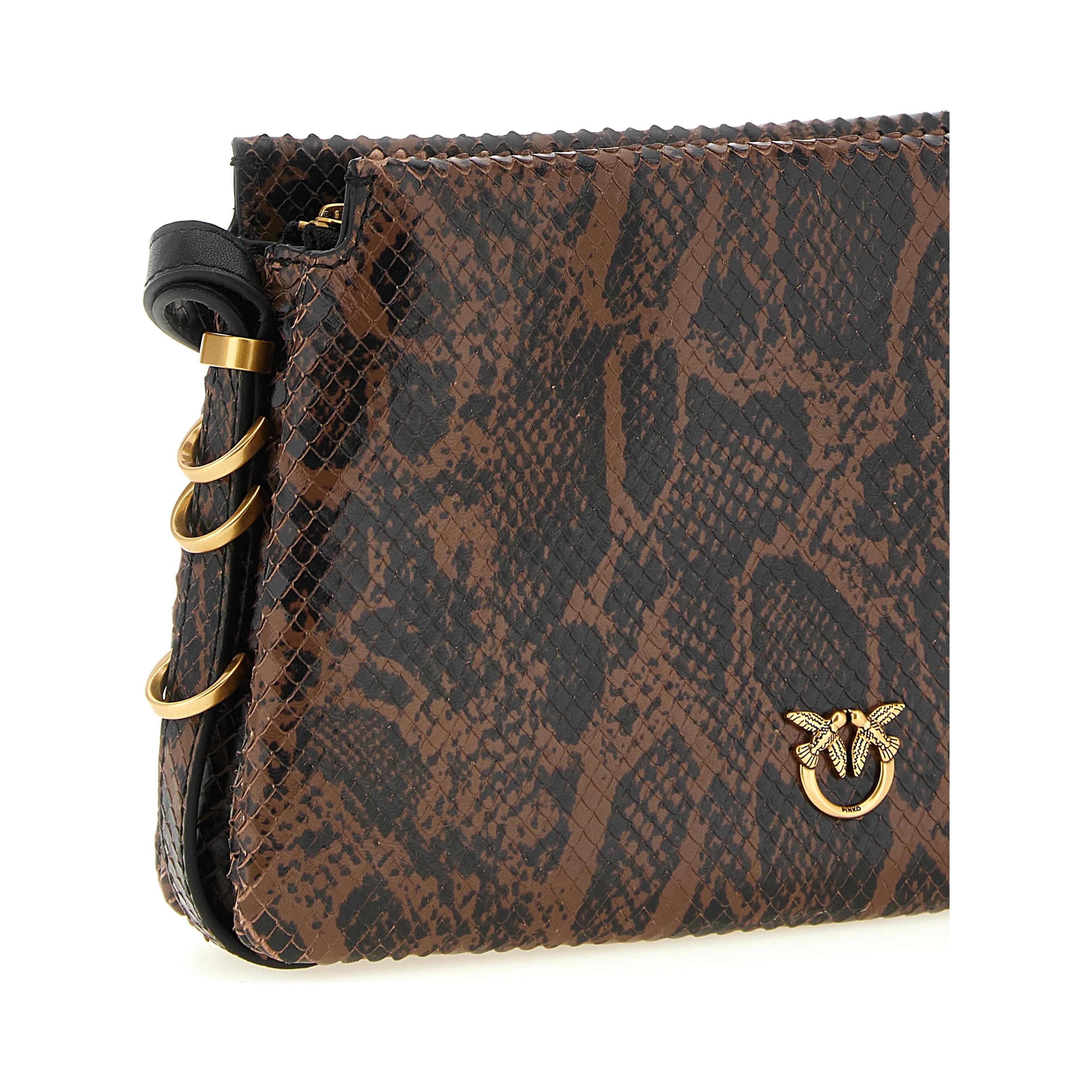 Brown Calfskin Crossbody Bag