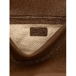 Brown Lamb Leather Shoulder Bag