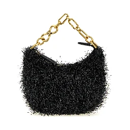 Black Polyester Handbag