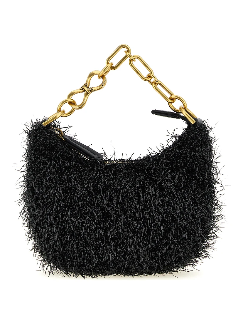 Black Polyester Handbag