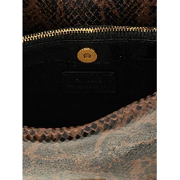 Brown Calfskin Crossbody Bag