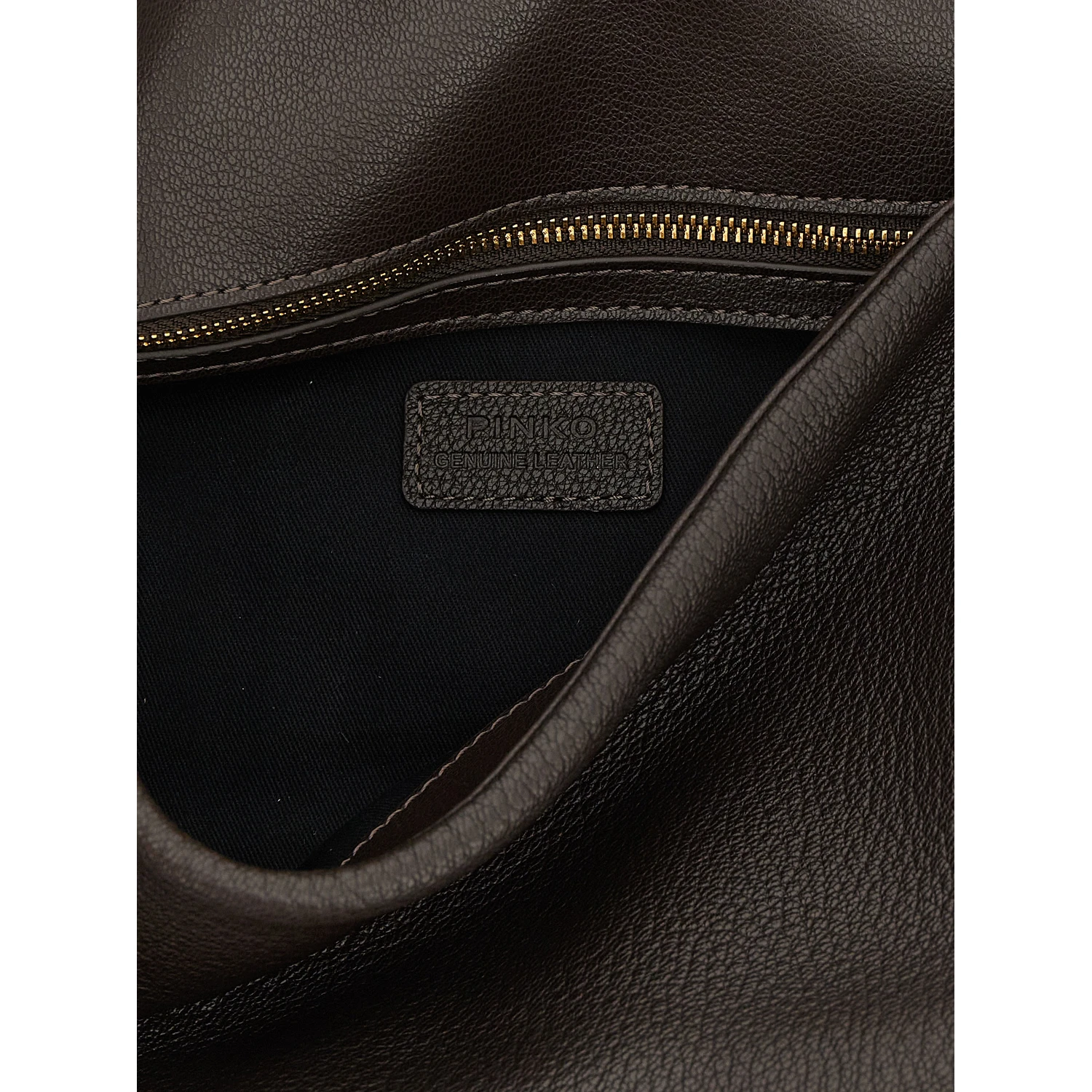 Brown Lamb Leather Shoulder Bag