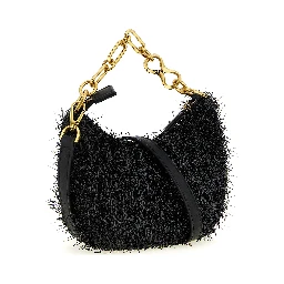 Black Polyester Handbag