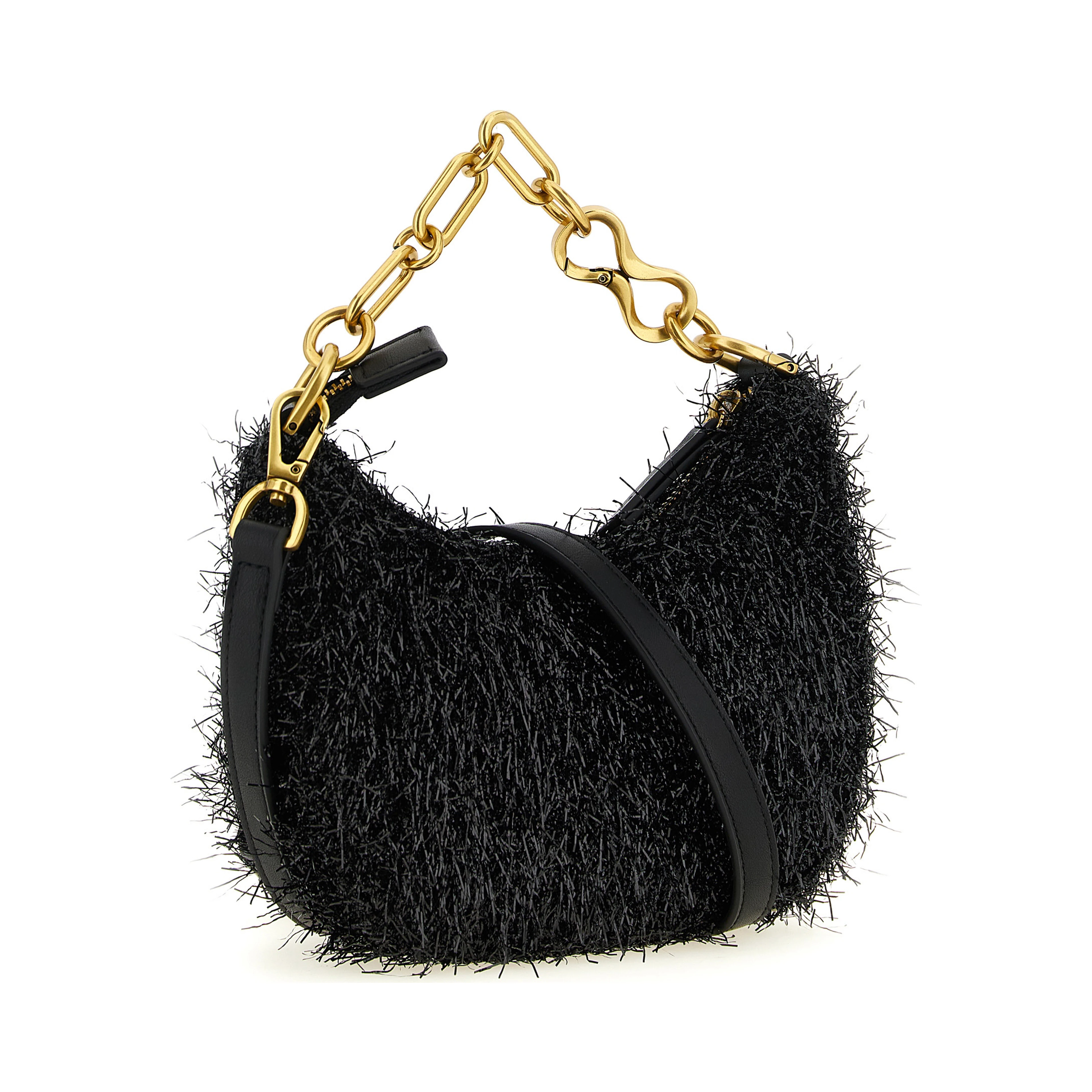Black Polyester Handbag