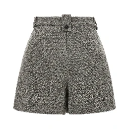 Gray Virgin Wool Bermuda Shorts