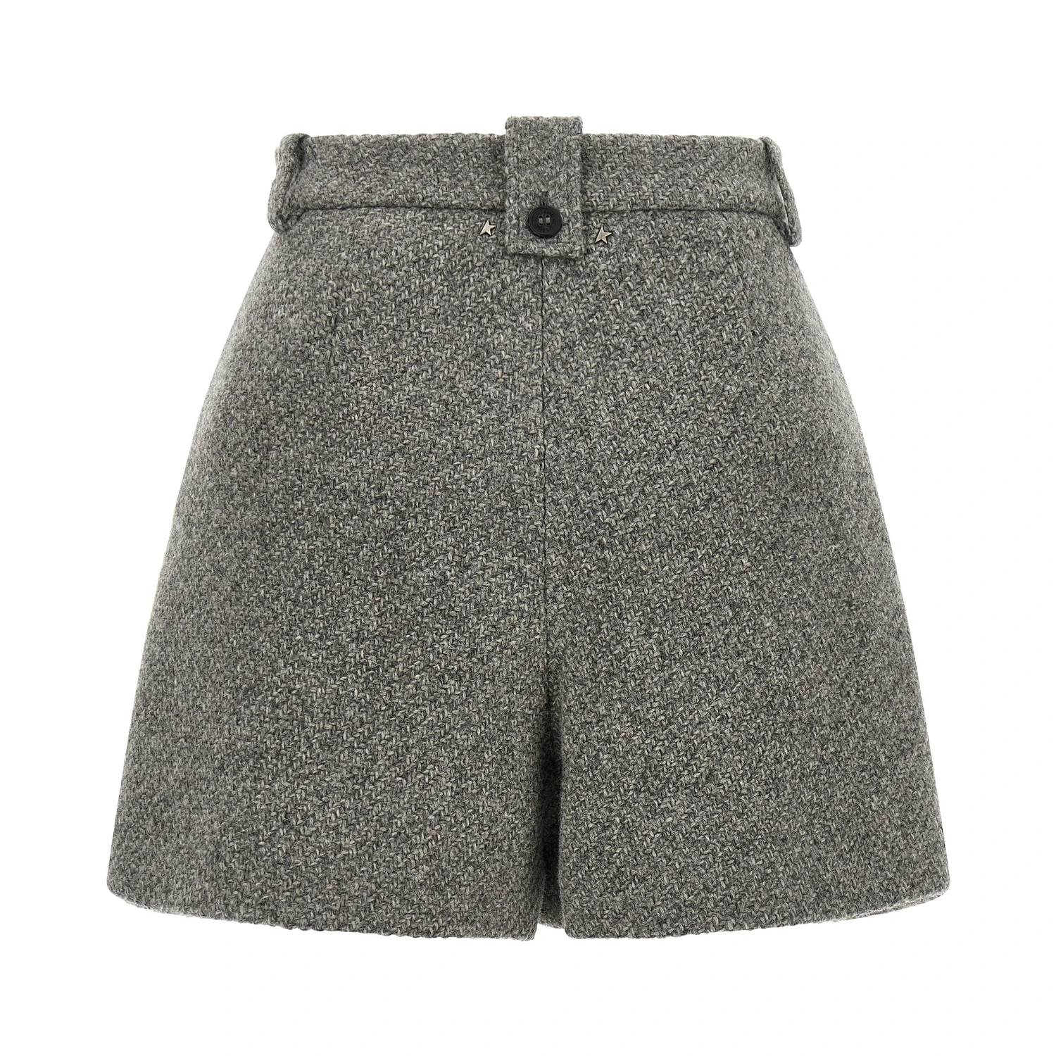 Gray Virgin Wool Bermuda Shorts