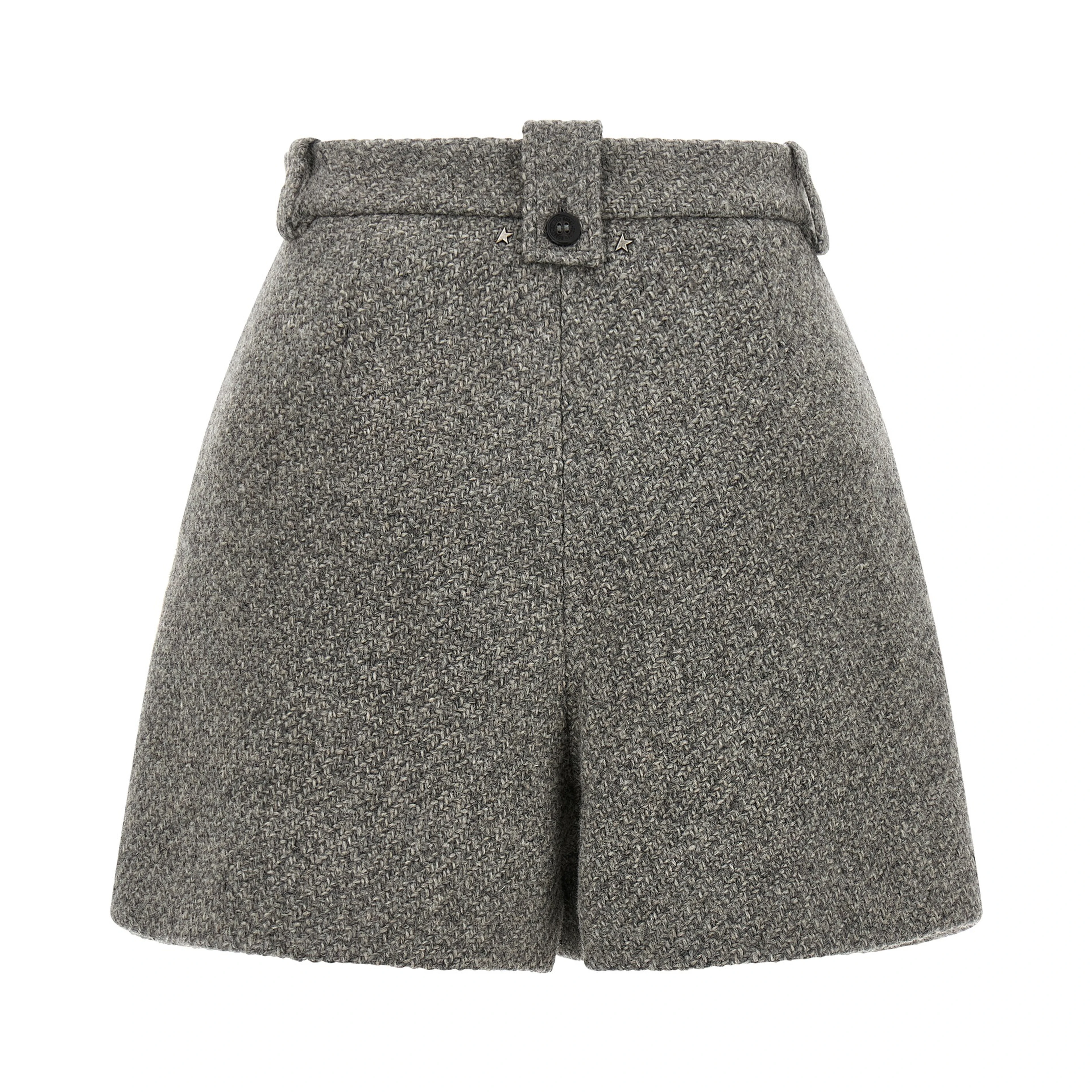 Gray Virgin Wool Bermuda Shorts