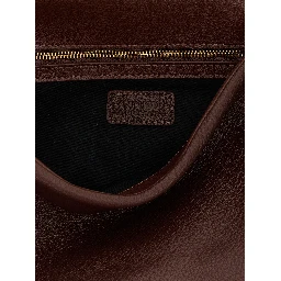 Brown Lamb Leather Shoulder Bag
