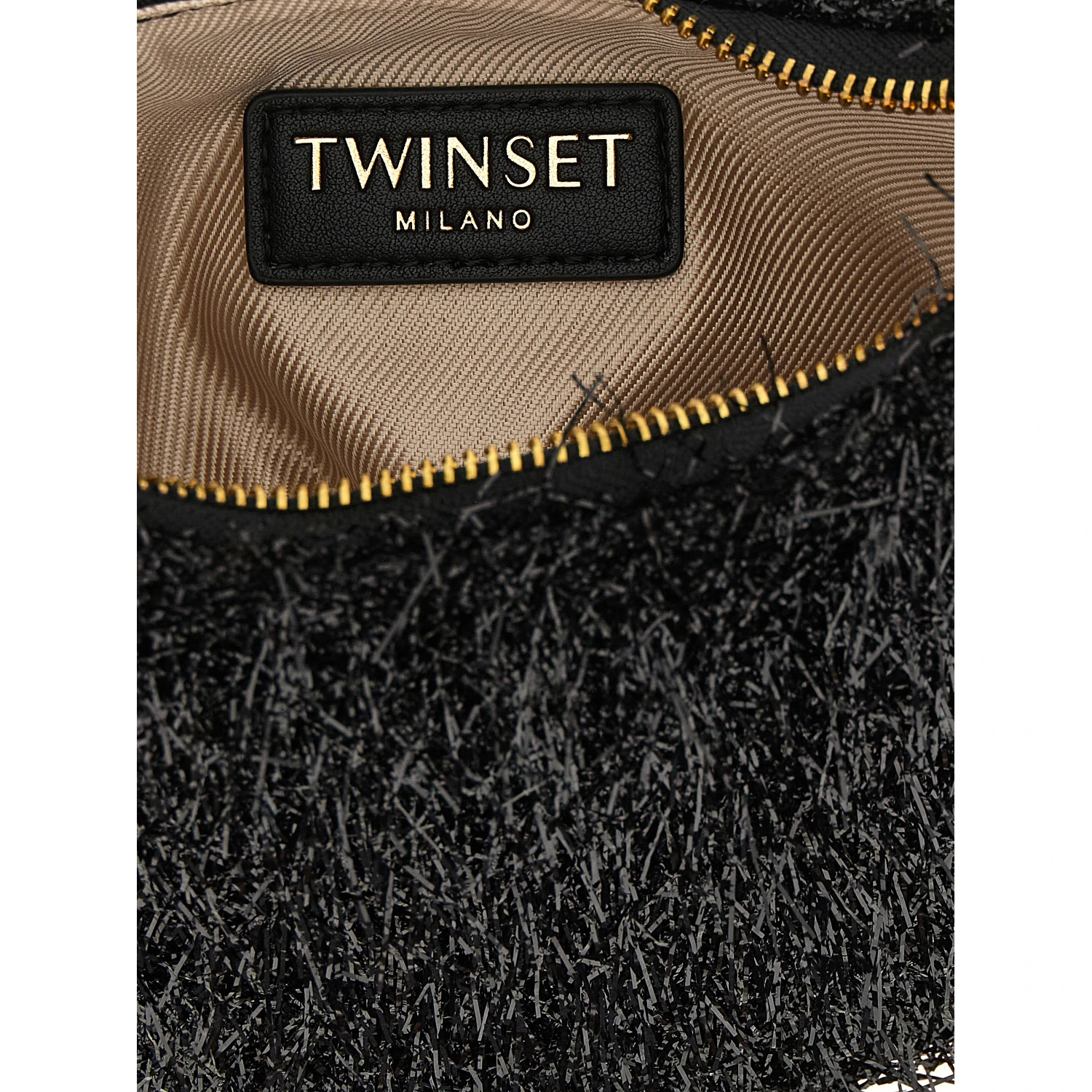 Black Polyester Handbag