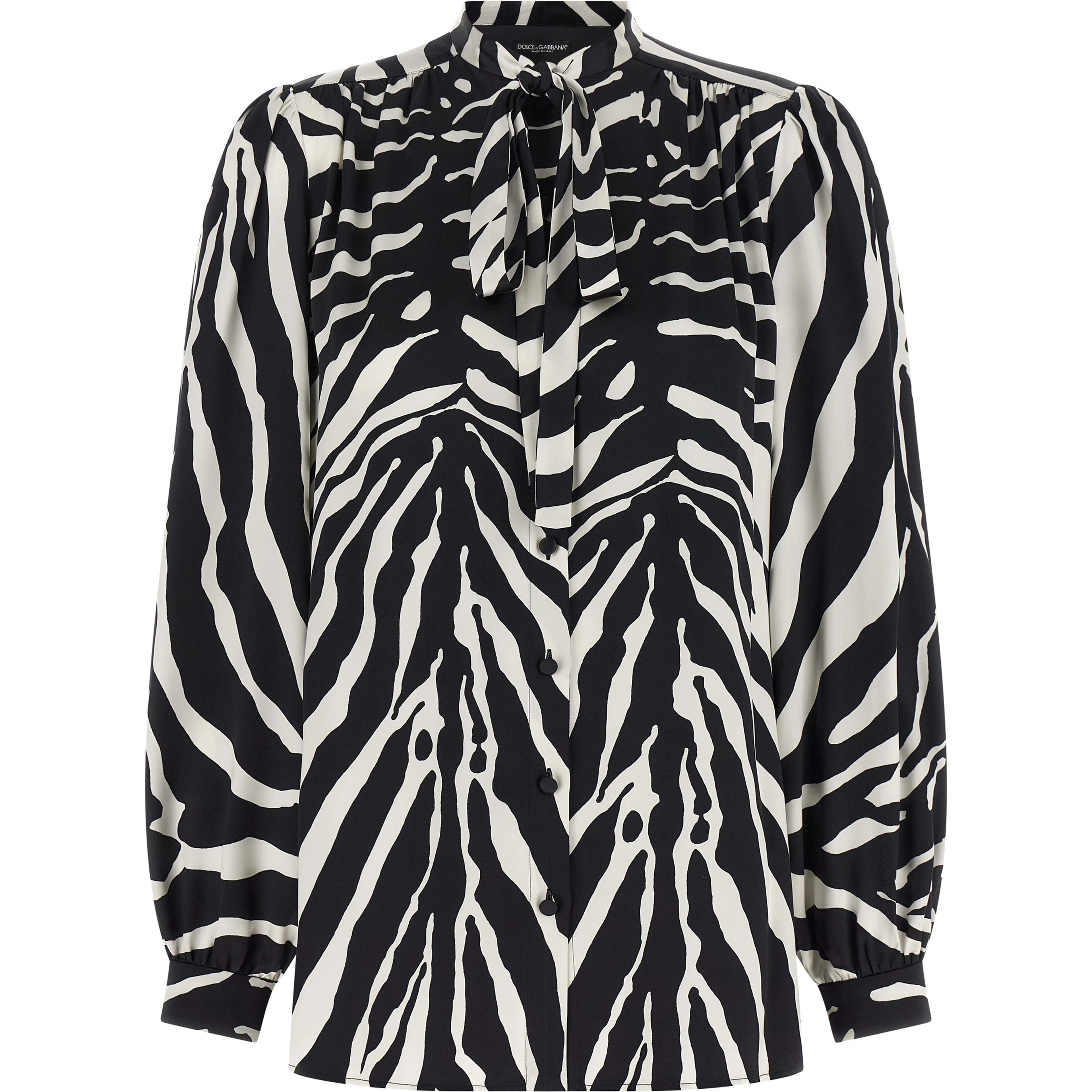 Bicolor Silk Blouse