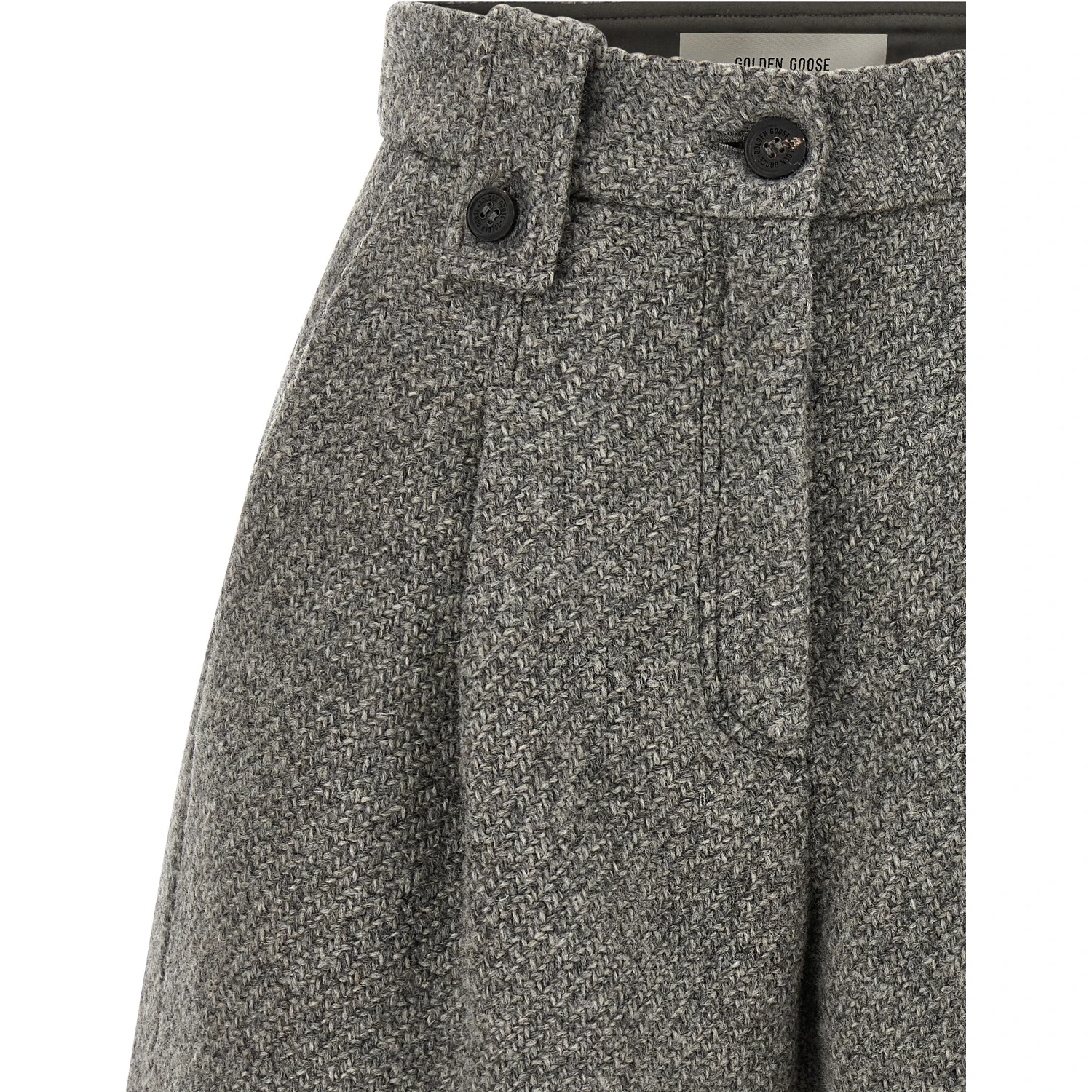 Gray Virgin Wool Bermuda Shorts