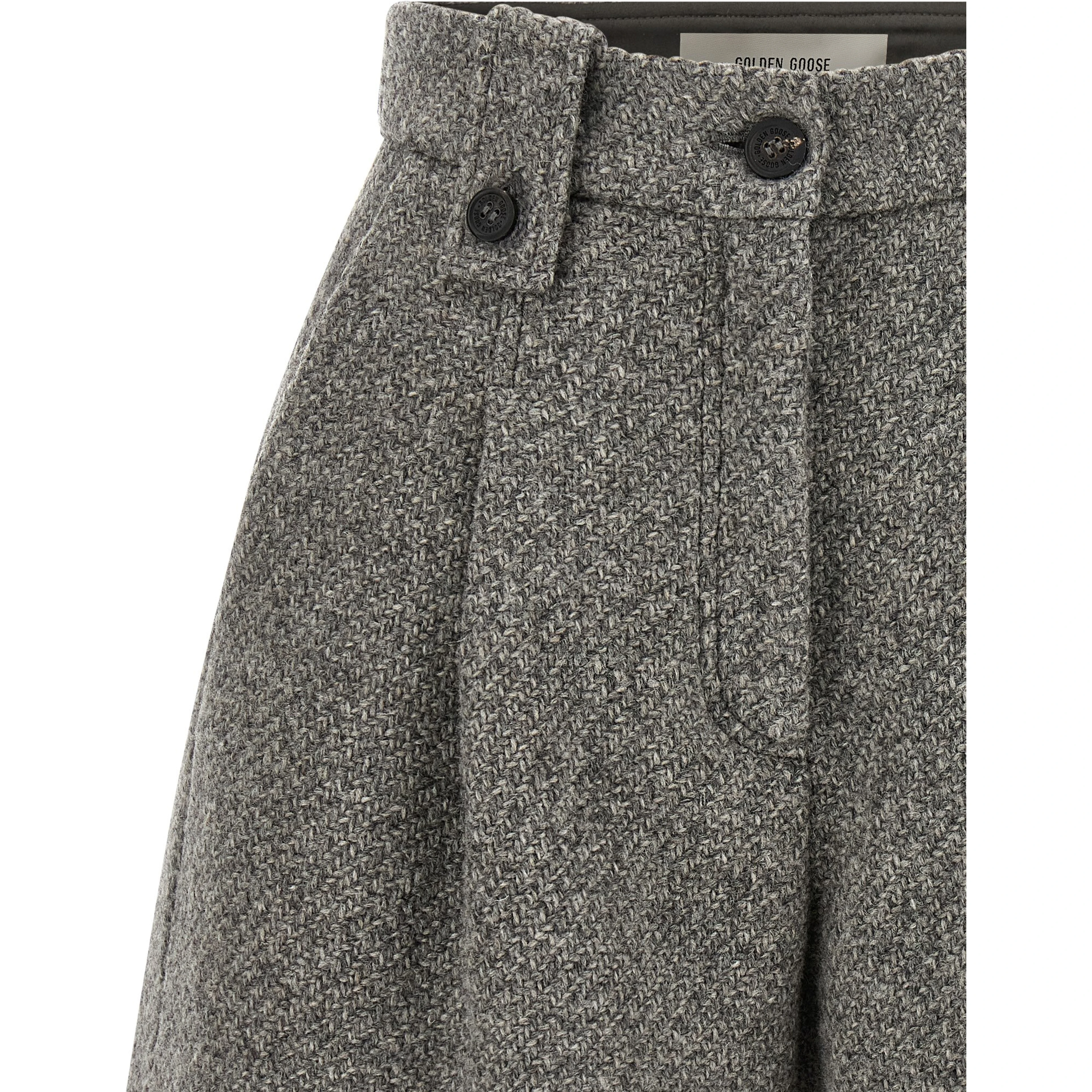 Gray Virgin Wool Bermuda Shorts