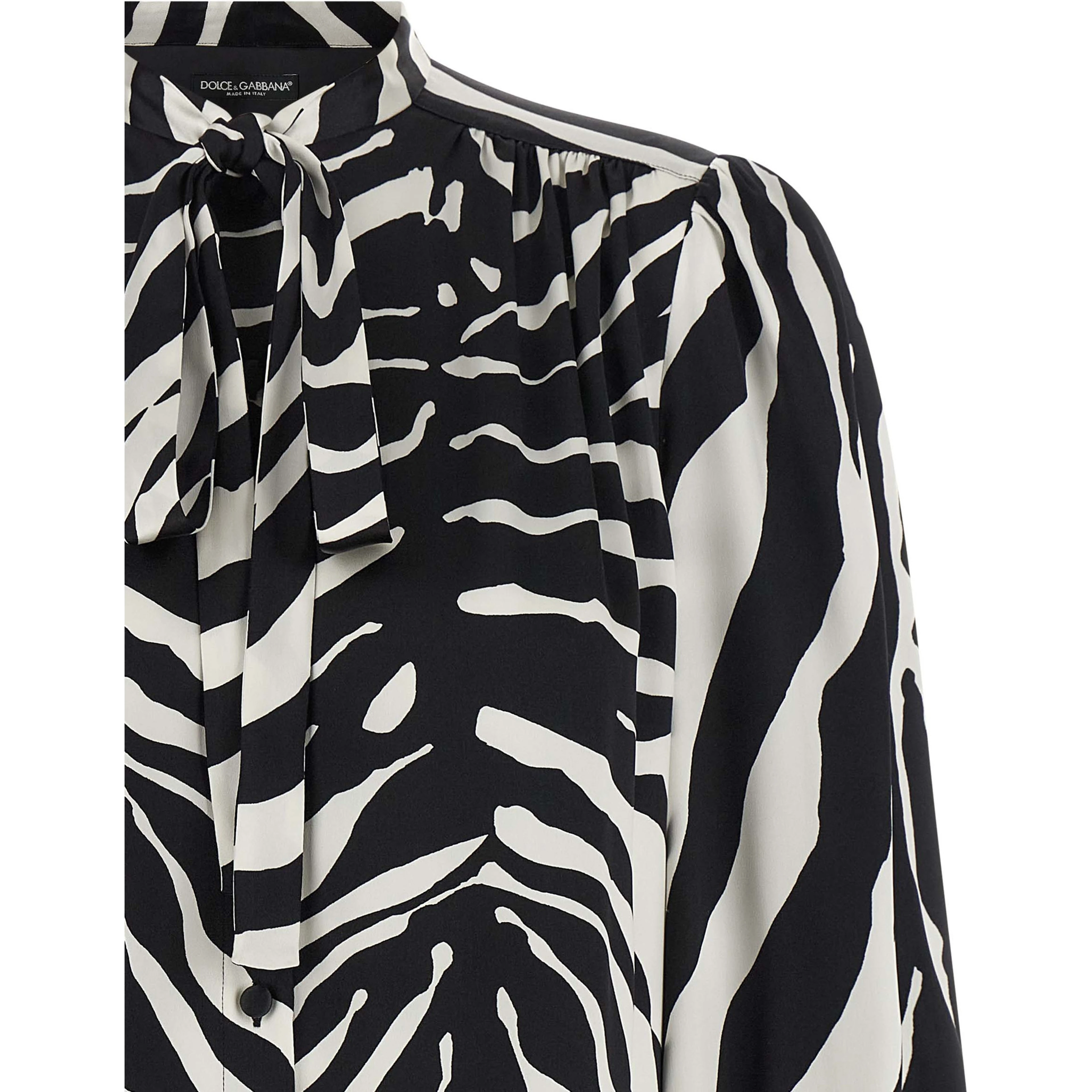 Bicolor Silk Blouse