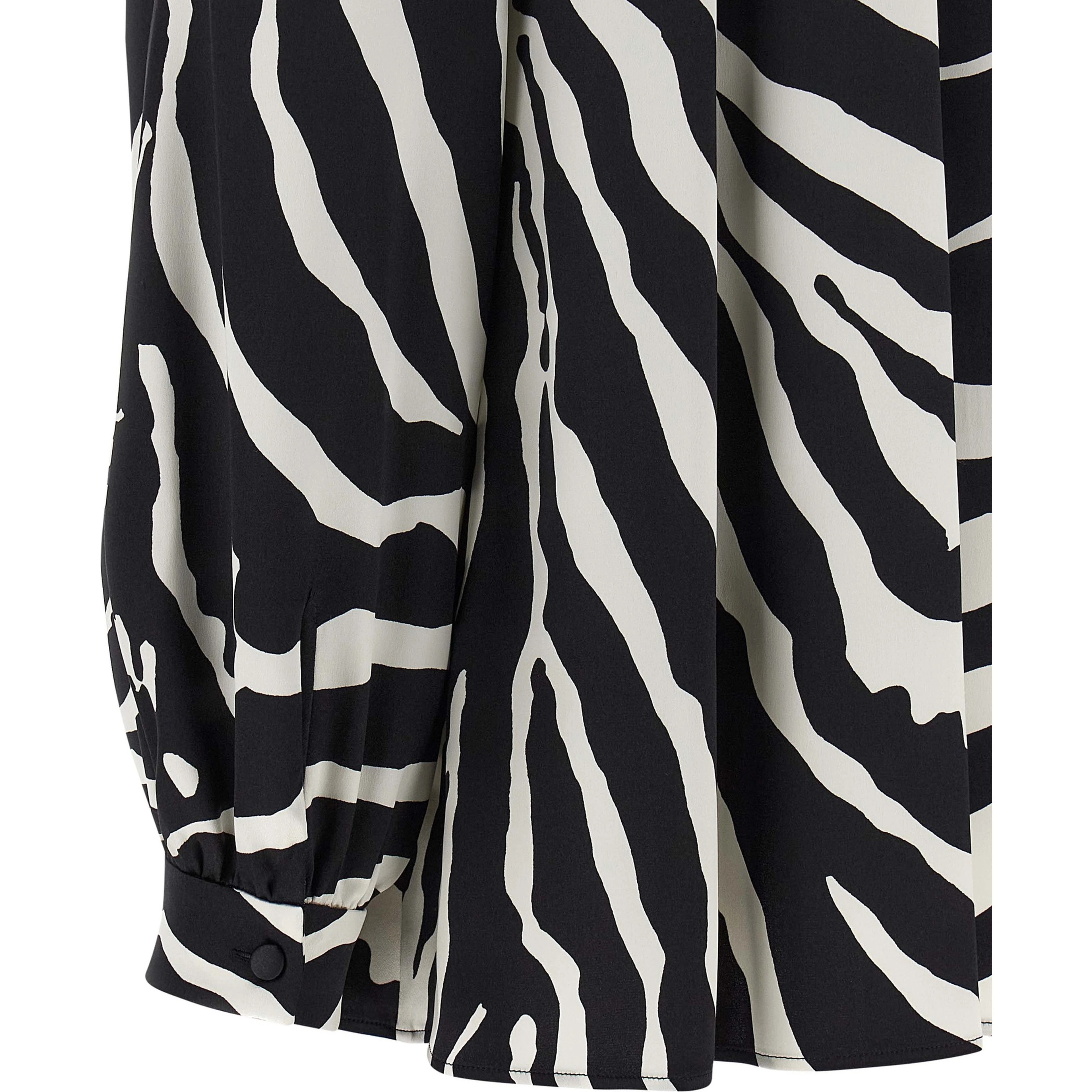 Bicolor Silk Blouse