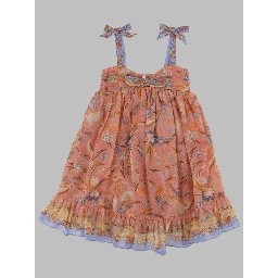 indra kids tie front dress