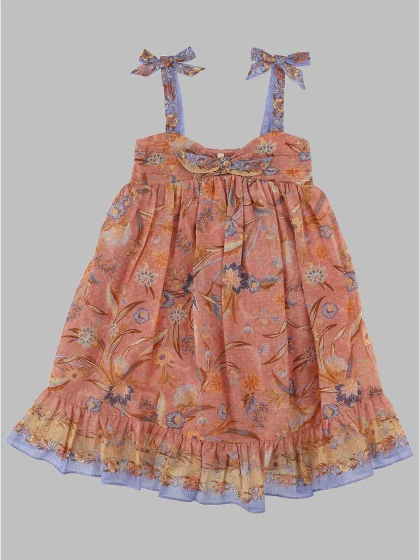 indra kids tie front dress