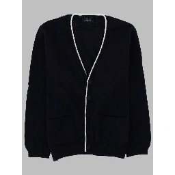 BLUE/WHITE TRICOT SWEATER