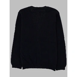 BLUE/WHITE TRICOT SWEATER