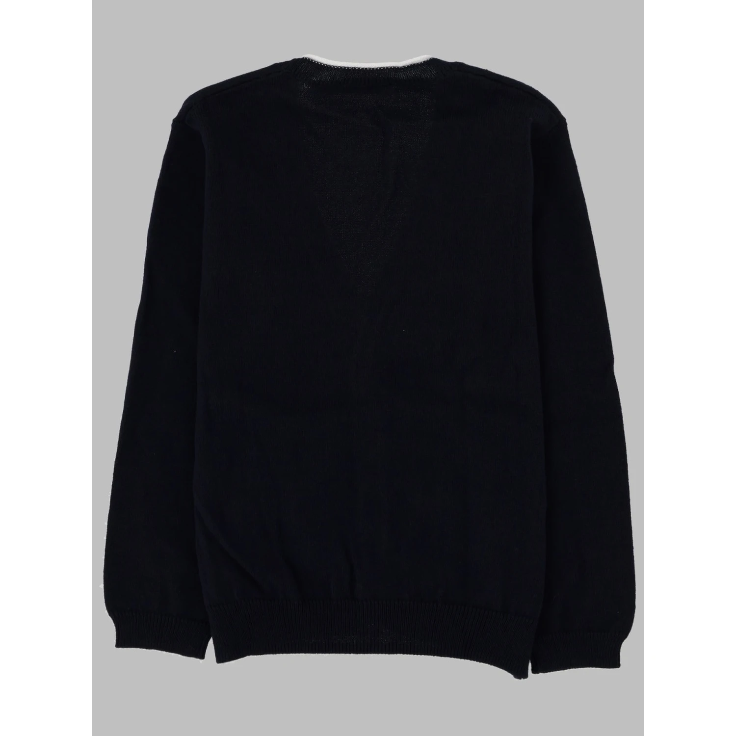 BLUE/WHITE TRICOT SWEATER