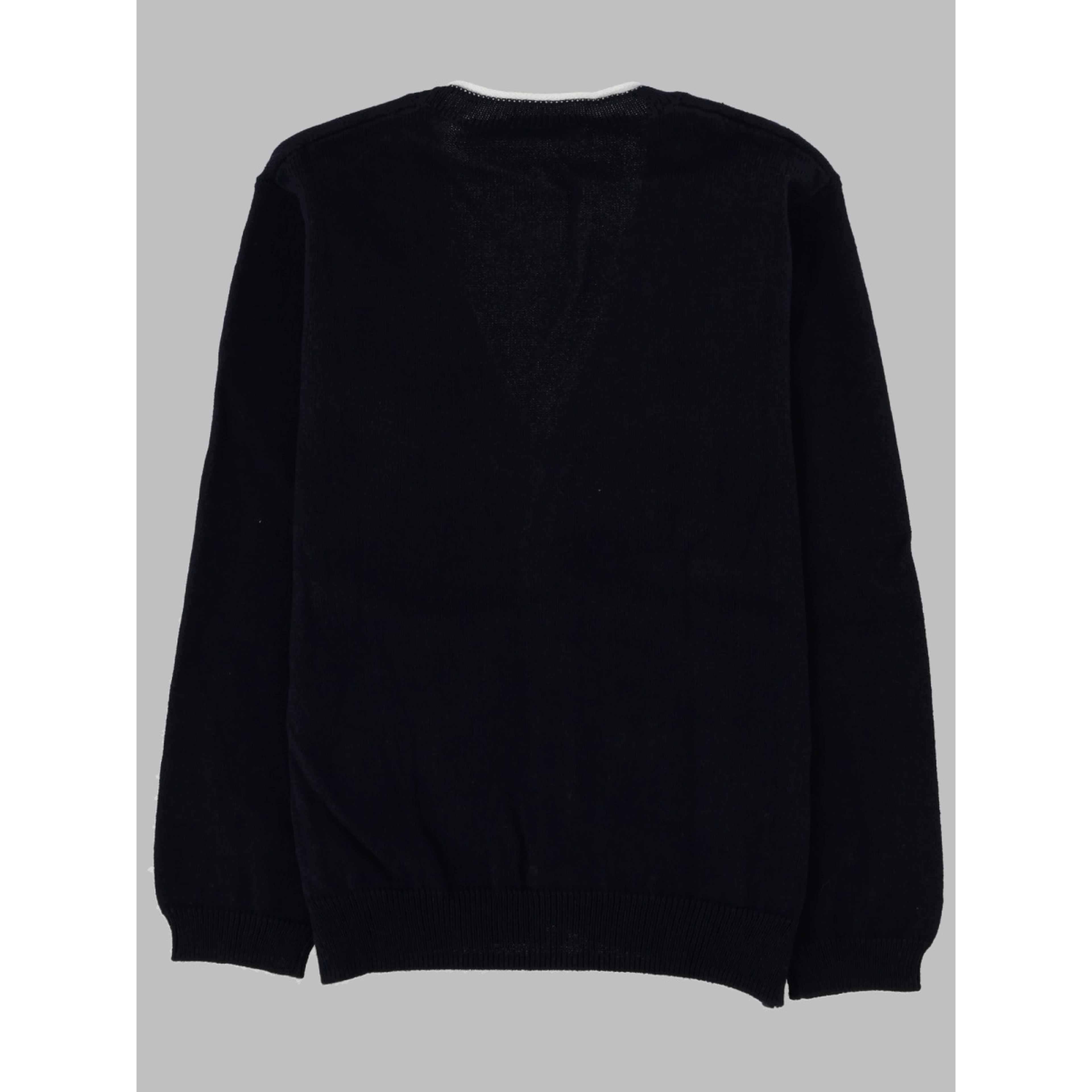 BLUE/WHITE TRICOT SWEATER