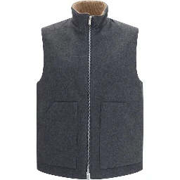 Gray Wool Oves Aries Sleeveless Jacket