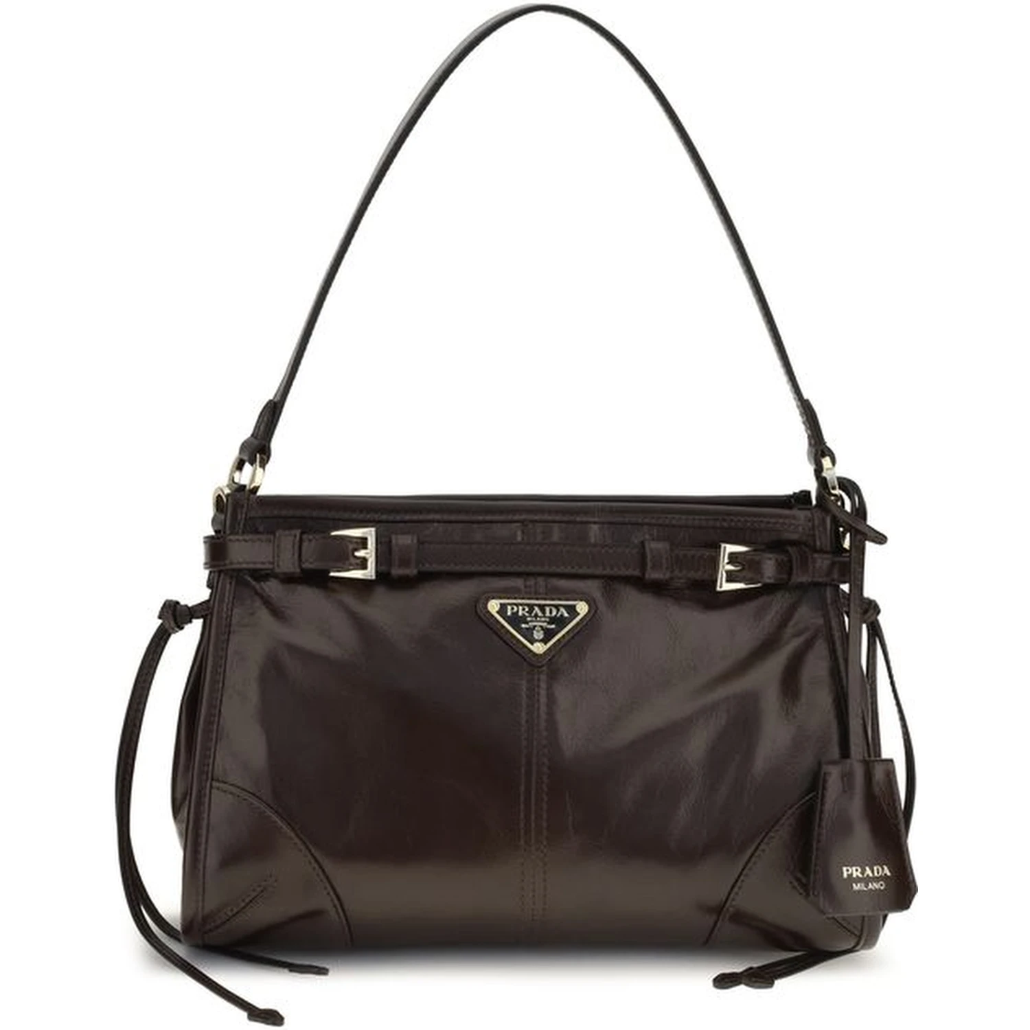 Brown Calf Leather Bos Taurus Handbag