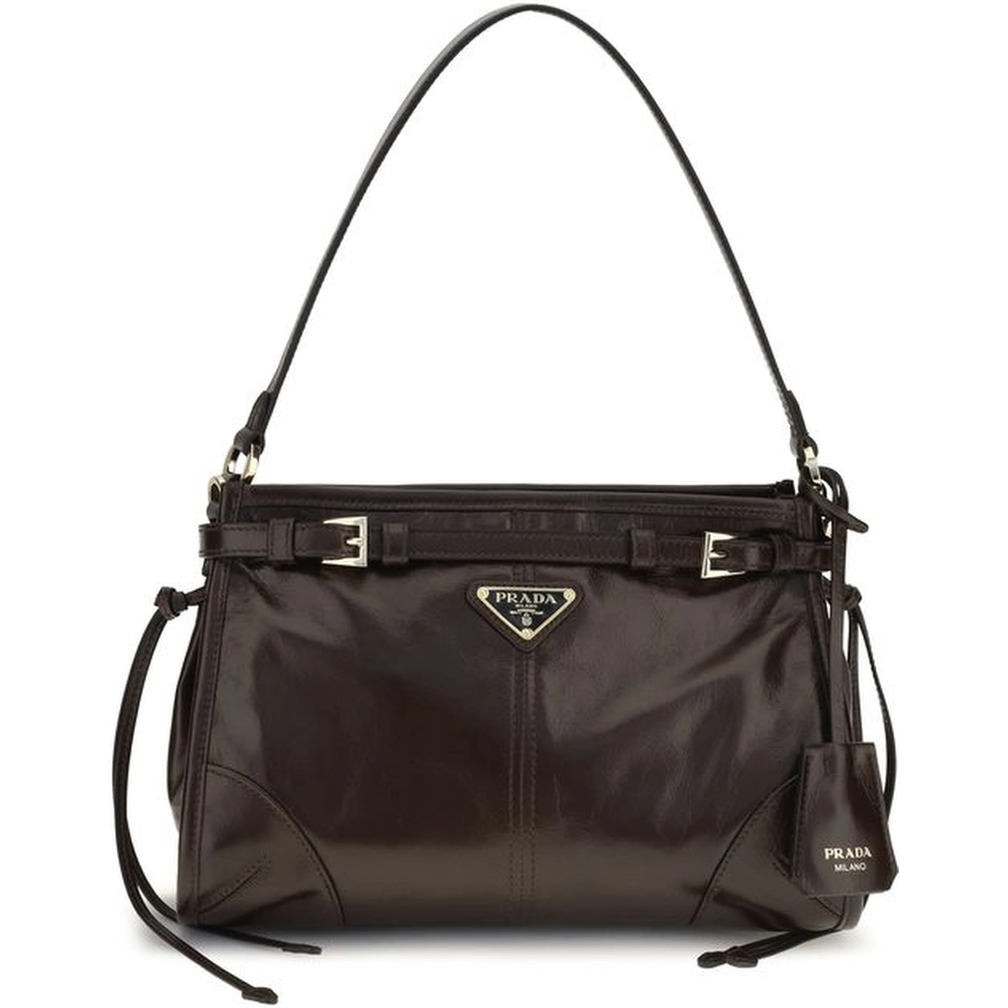Brown Calf Leather Bos Taurus Handbag