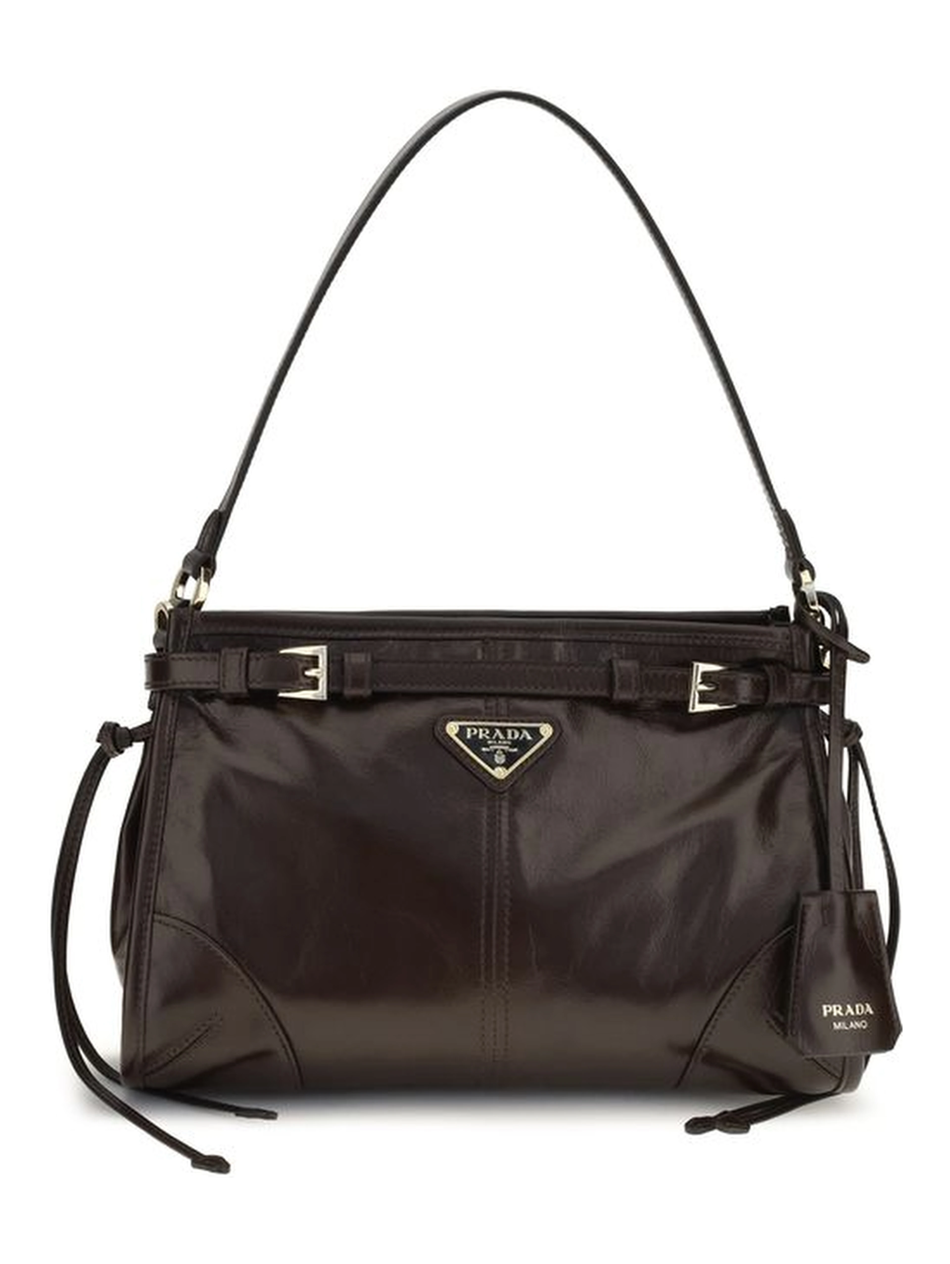 Brown Calf Leather Bos Taurus Handbag