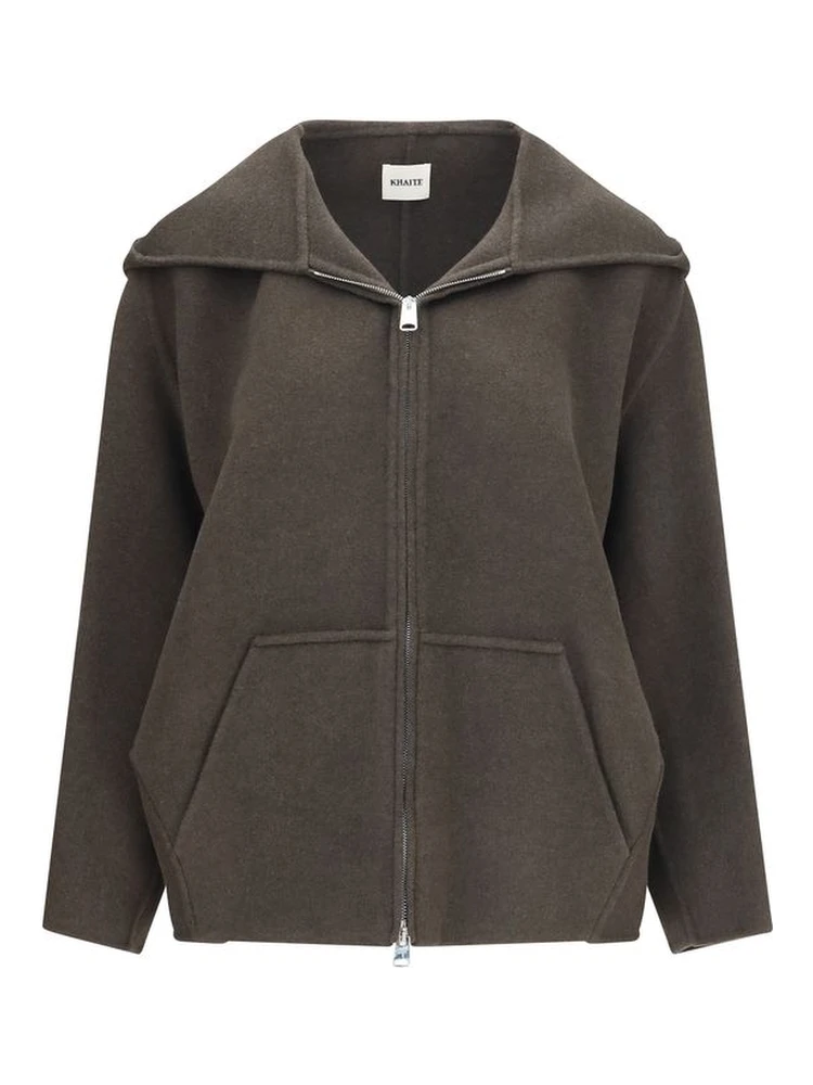 Bicolor Wool Oves Aries Full-Length Jacket