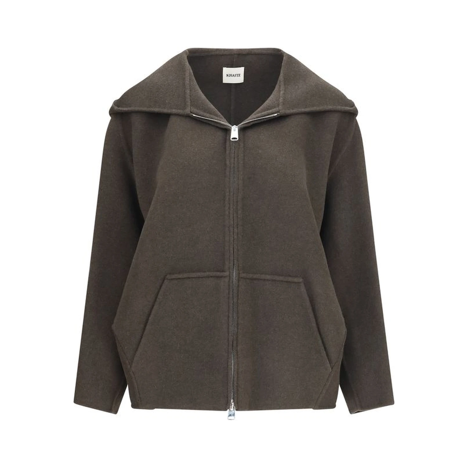 Bicolor Wool Oves Aries Full-Length Jacket