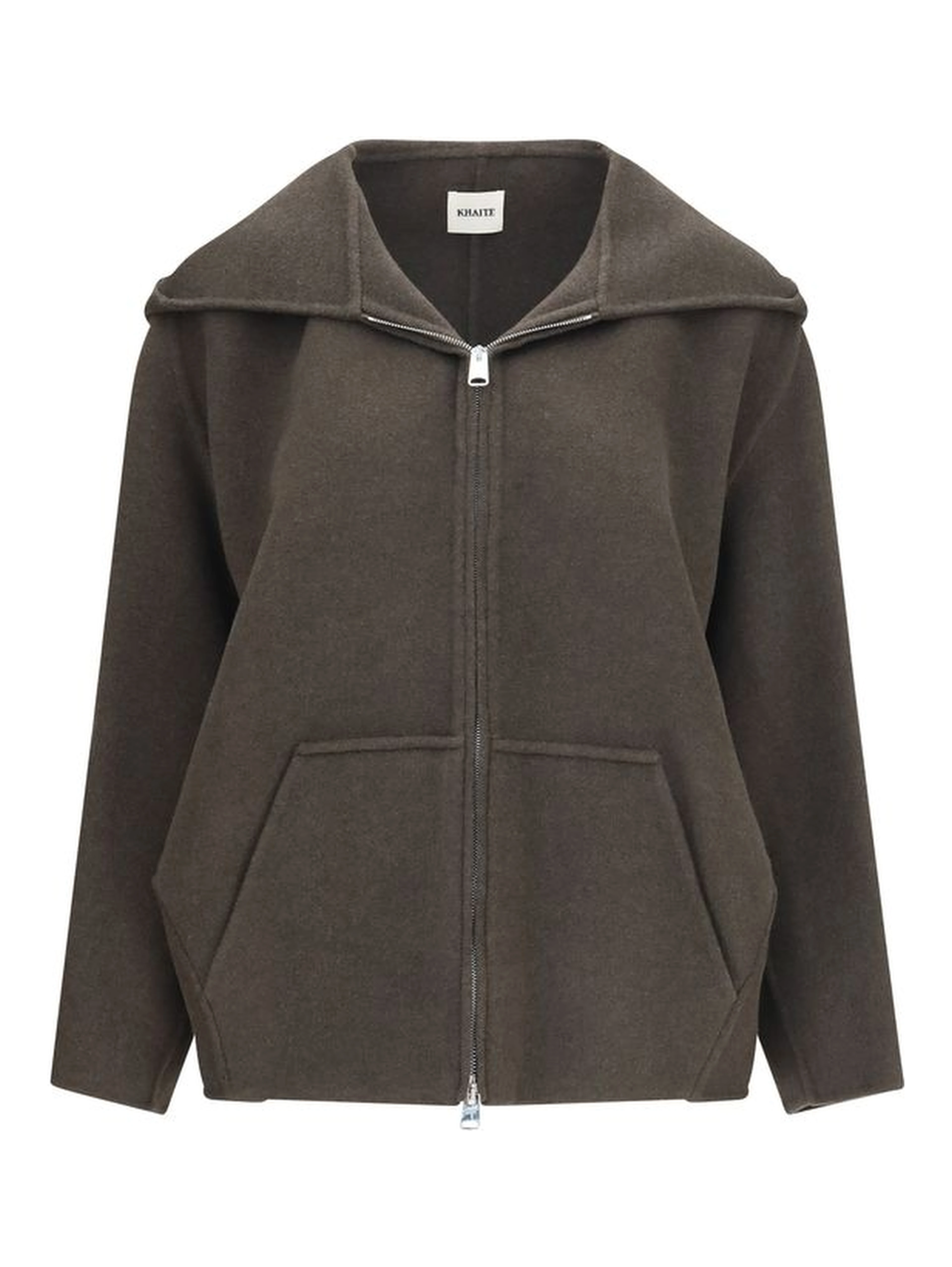 Bicolor Wool Oves Aries Full-Length Jacket