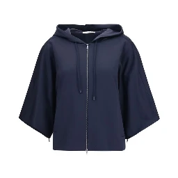 Blue Polyamide Sweatshirt