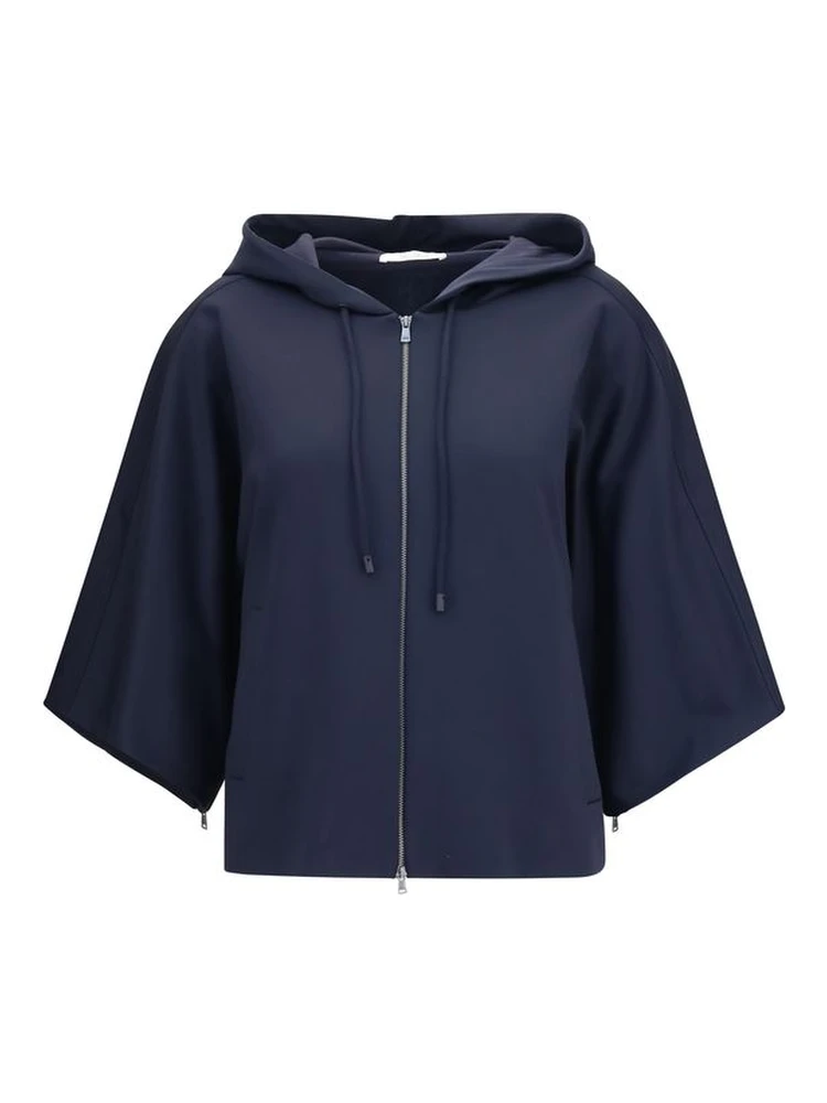 Blue Polyamide Sweatshirt