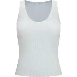 White Viscose Tank Tops