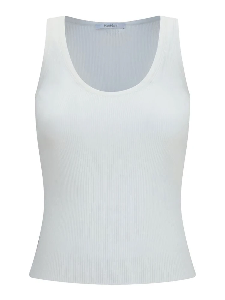 White Viscose Tank Tops