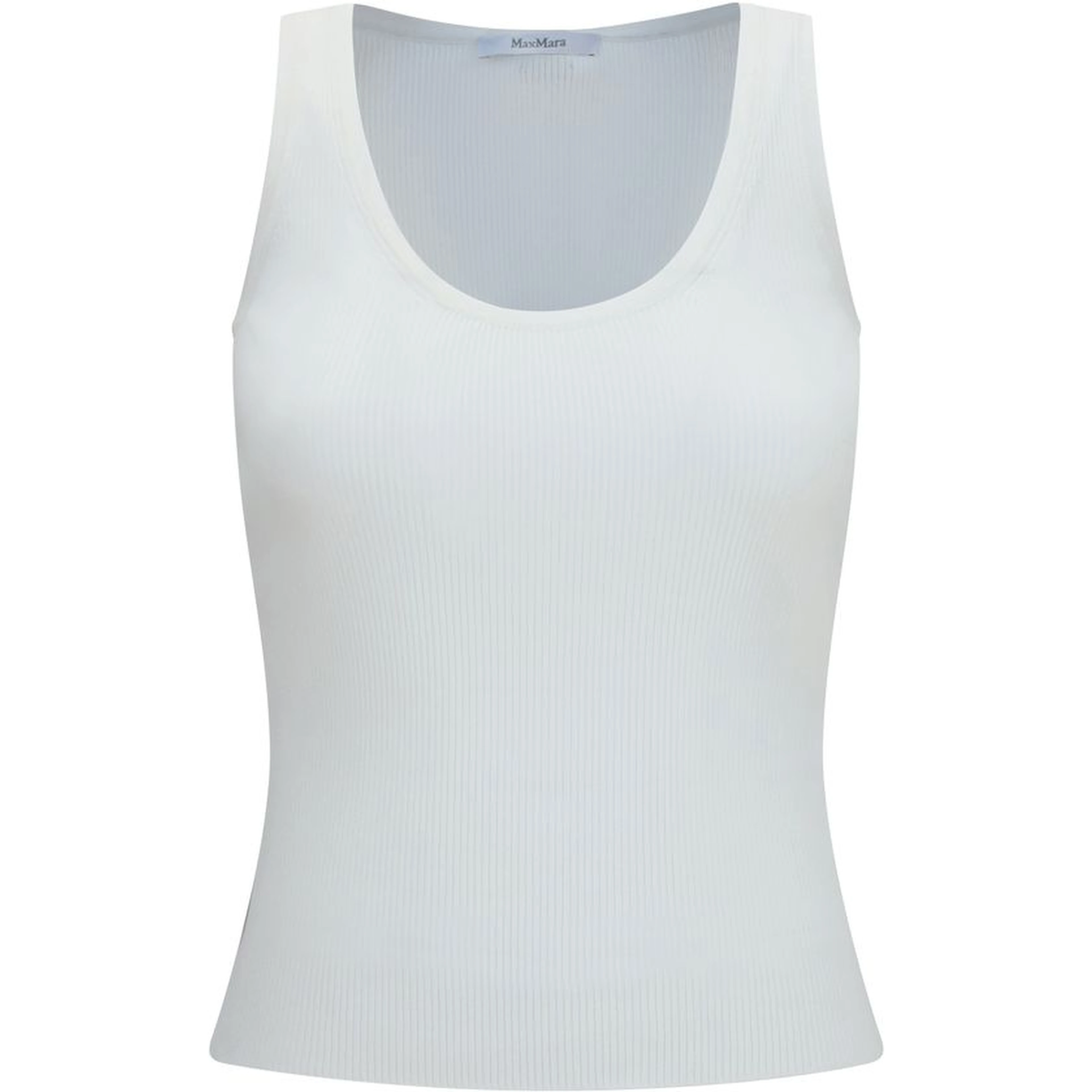 White Viscose Tank Tops